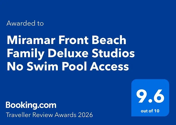 Miramar Front Family Deluxe No Swim Pool Access Appartement *